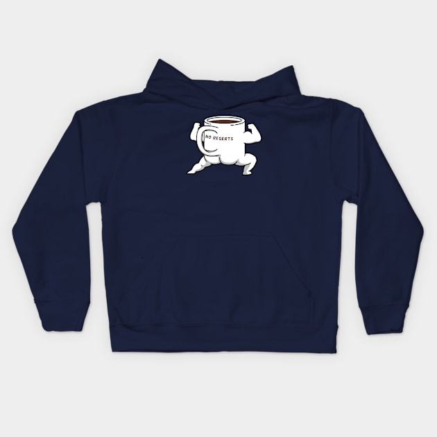 Strong Coffee Kids Hoodie by pigboom